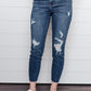 Vintage Indigo Cropped Skinny Jeans