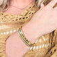 Cubic Zirconia Hinged Bangle Bracelet (With Box)