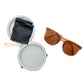 Collapsible Girlfriend Sunnies & Case in Champagne