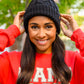 Cable Knit Cuffed Beanie In Black