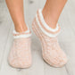 Cable Knit Faux Fur Slipper Boot