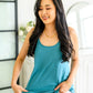 Can't Get Enough Top in Dusty Teal