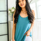 Can't Get Enough Top in Dusty Teal
