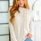 Capture the Day Side Button Hoodie in Oatmeal