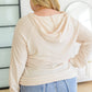 Capture the Day Side Button Hoodie in Oatmeal