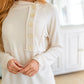 Capture the Day Side Button Hoodie in Oatmeal