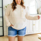 Capture the Day Side Button Hoodie in Oatmeal