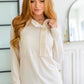 Capture the Day Side Button Hoodie in Oatmeal