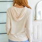 Capture the Day Side Button Hoodie in Oatmeal