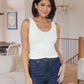 Carefree Seamless Reversible Tank in Ivory