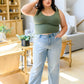 Carefree Seamless Reversible Tank in Olive