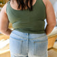 Carefree Seamless Reversible Tank in Olive