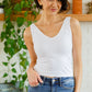 Carefree Seamless Reversible Tank in White