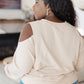 Carefully Crafted Cold Shoulder Blouse
