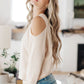 Carefully Crafted Cold Shoulder Blouse