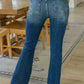Carina High Rise Vintage Wash Flare Jeans