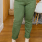 Carmen Double Cuff Joggers in Green