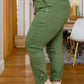 Carmen Double Cuff Joggers in Green