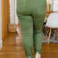 Carmen Double Cuff Joggers in Green