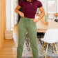 Carmen Double Cuff Joggers in Green