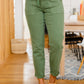 Carmen Double Cuff Joggers in Green