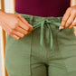 Carmen Double Cuff Joggers in Green