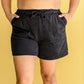 Carried Away French Terry Shorts in Black