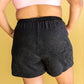 Carried Away French Terry Shorts in Black