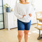 Cassidy Denim Biker Shorts