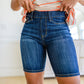 Cassidy Denim Biker Shorts