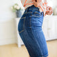 Cassidy Denim Biker Shorts