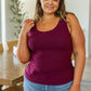 Casual But Cool Tank in Burgundy