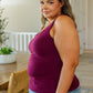 Casual But Cool Tank in Burgundy