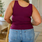 Casual But Cool Tank in Burgundy