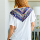 Casually Boho Keyhole Neckline Top