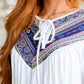 Casually Boho Keyhole Neckline Top