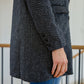 Chic Upon Arrival Button Down Blazer Jacket In Black