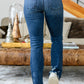 Judy Blue Christine High Contrast Slim Bootcut Destroyed Jeans
