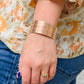 Clear Intentions Layered Cuff Bracelet In Rose Gold