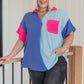 Color Me Cool Color Block Top