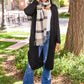 Cozy Babe Beige Plaid Scarf