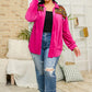 Cozy Cabin Days Sweater in Magenta