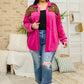 Cozy Cabin Days Sweater in Magenta