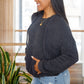 Cozy Does It Hoodie in Charcoal