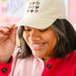 Crush On You Embroidery Heart Cap