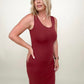Zenana Cotton Midi Tank Dress