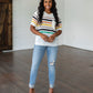 Derby Nights Retro Striped Top