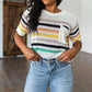 Derby Nights Retro Striped Top