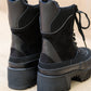Desert Nights Lace Up Boots In Black