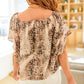Desert Romance Animal Print Blouse